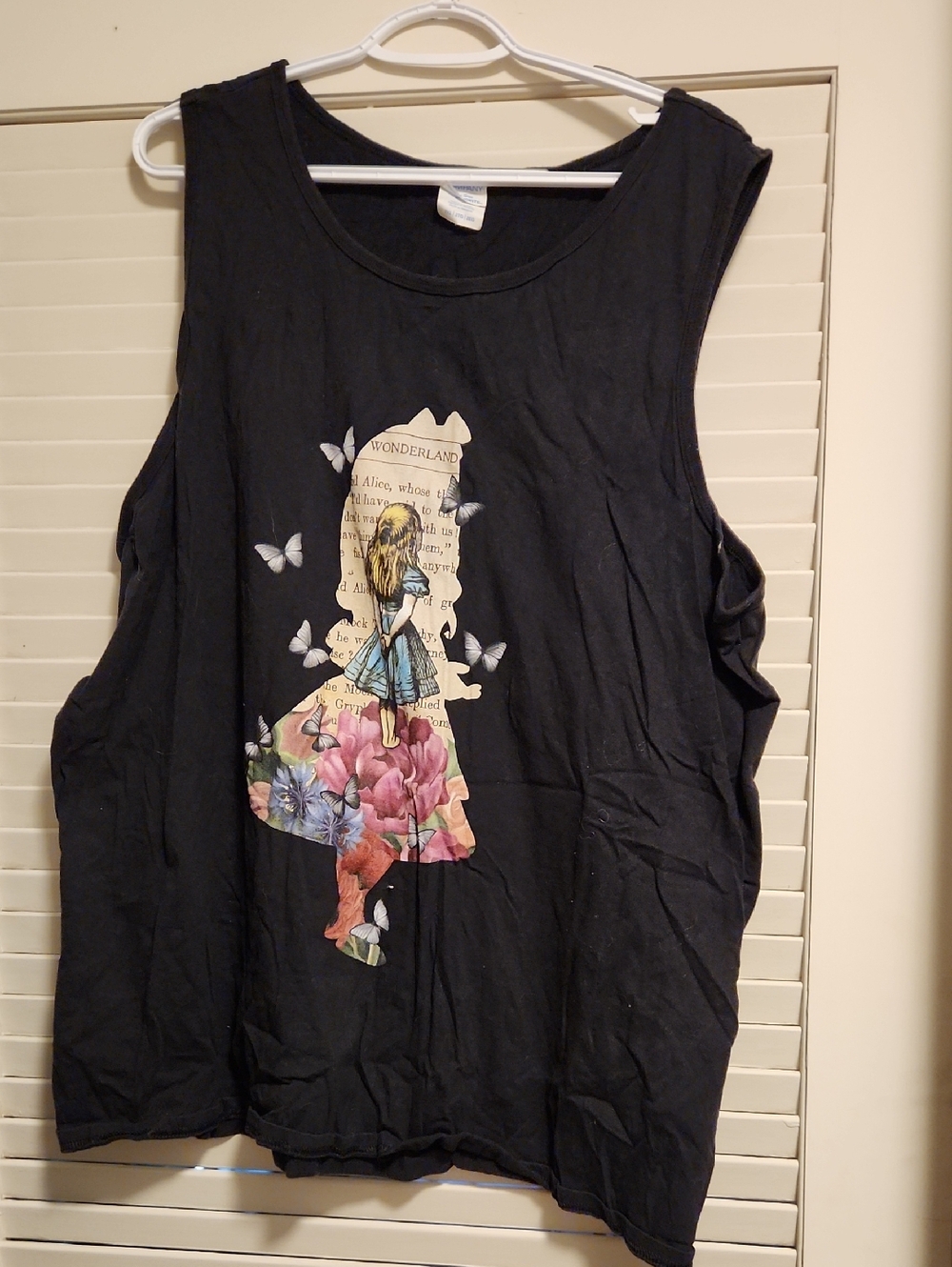 Port and Company Black Alice Wonderland Graphic Tank